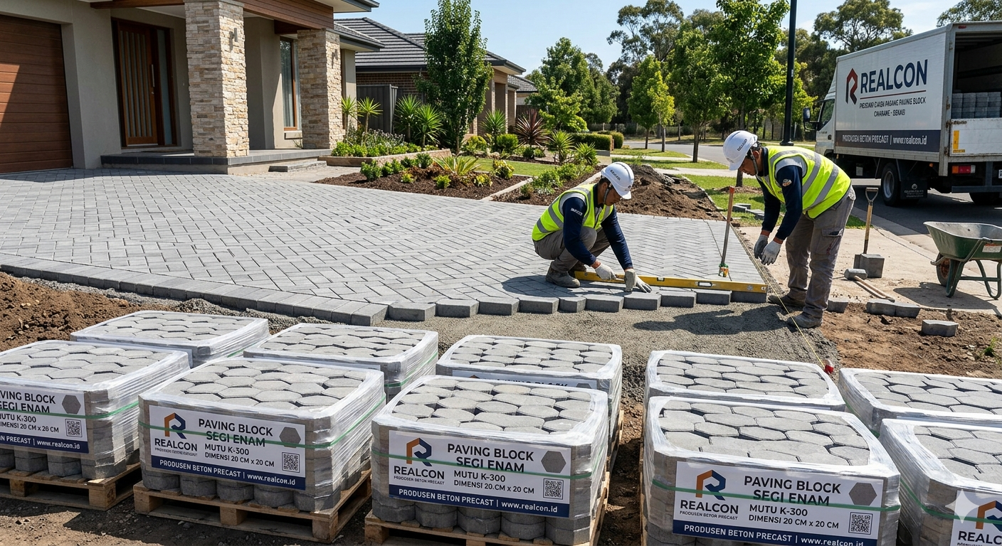 Motif Paving Block Segi 6