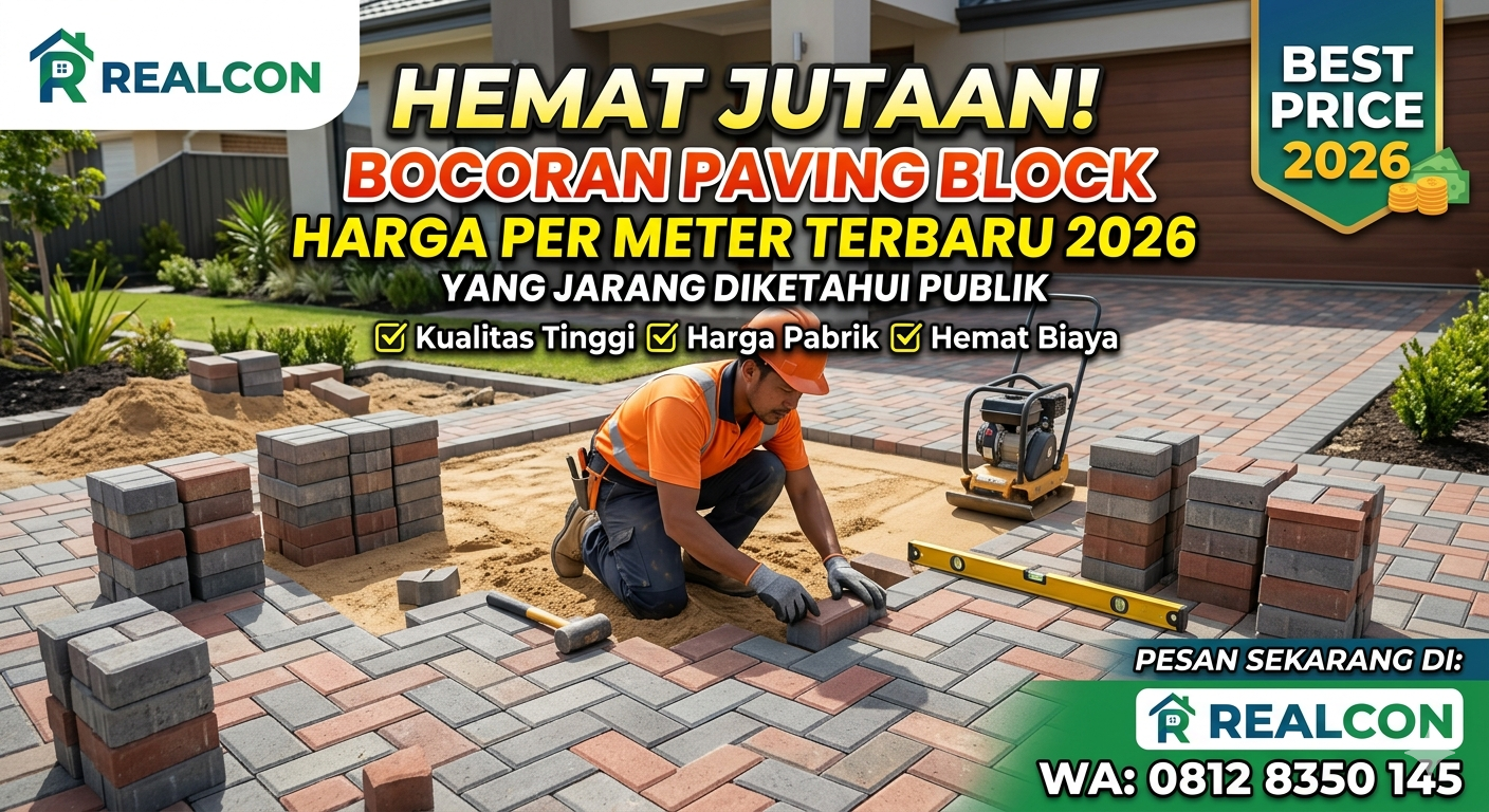 paving block harga per meter