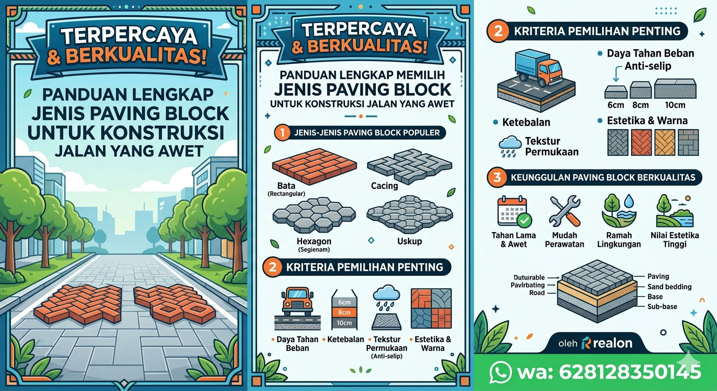 jenis paving block